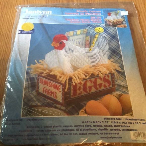 janlynn Other Plasticneedlepoint Chicken Memo Holder Kit Poshmark